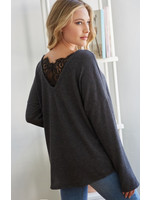 Long sleeve with Lace back-3 colors