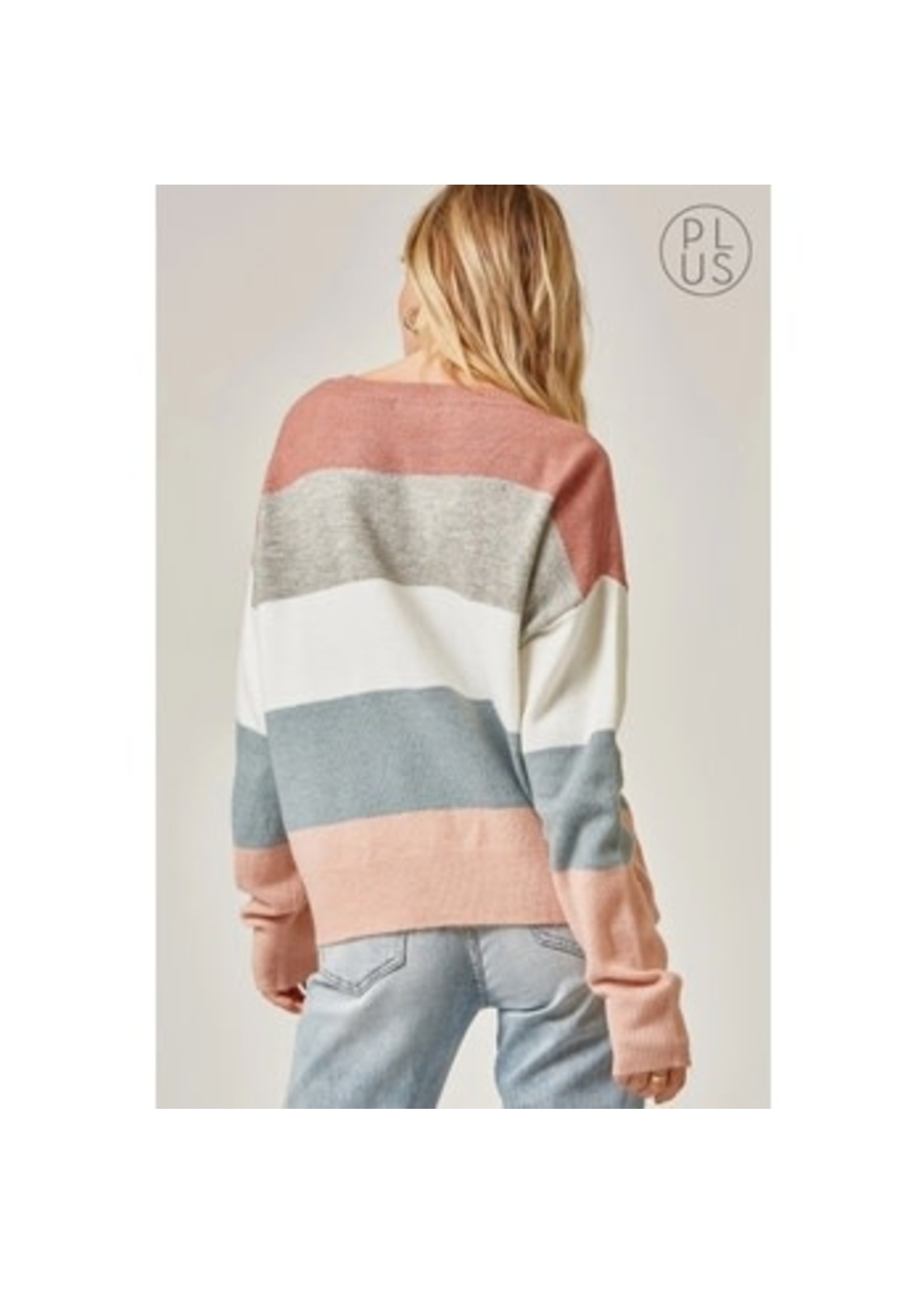 Suzy Color Block Sweater