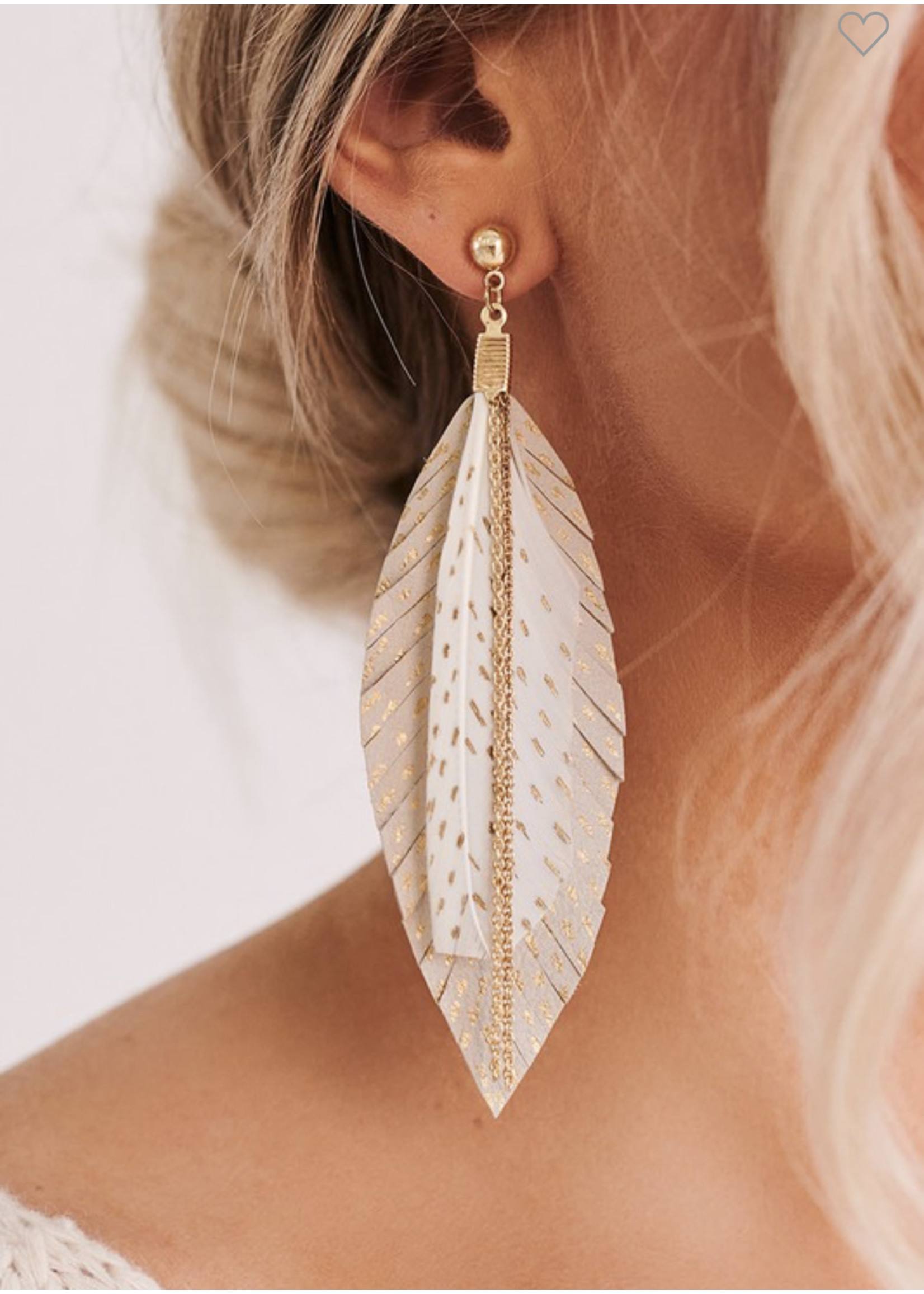 Boho-Feather Detail Earring