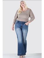 Special A Flare Jeans-Double layer hem
