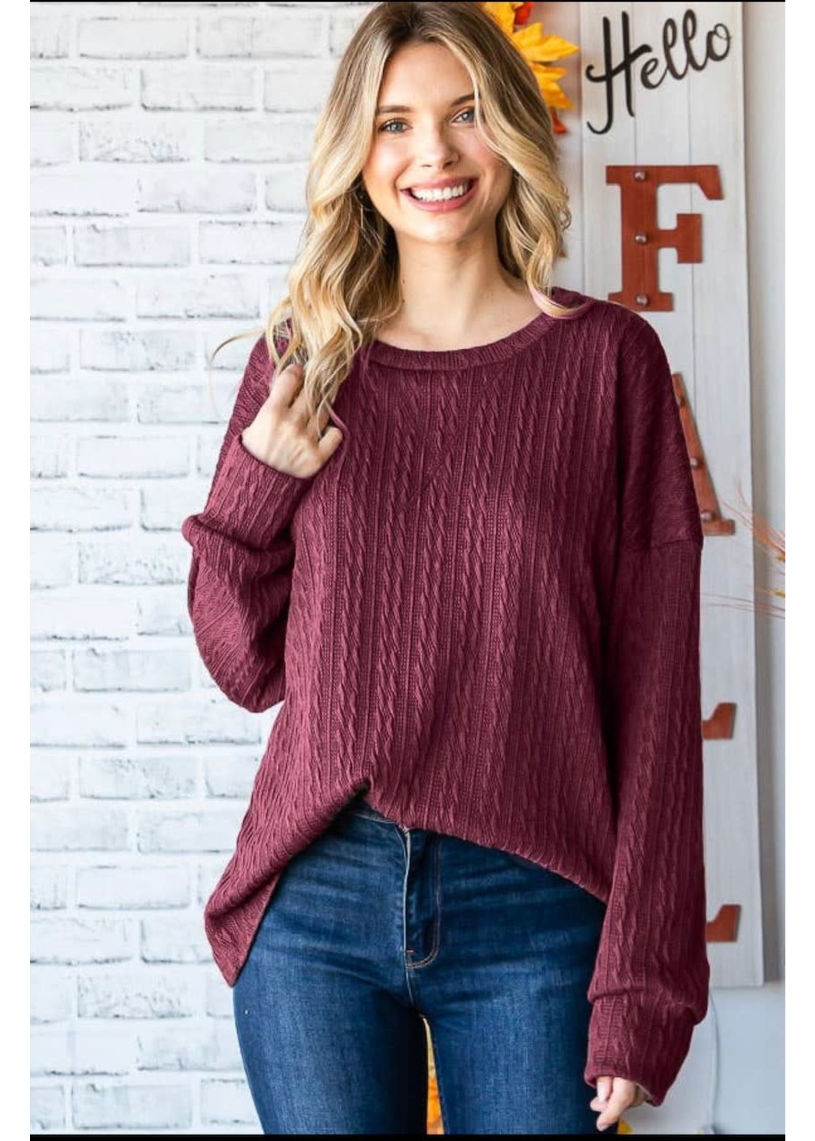 Cable Knit Pullover