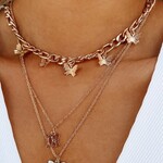 Love/Butterfly Charm Necklace
