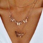 Mega Butterfly Charm Necklace