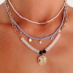 Bead chain Charm Necklace