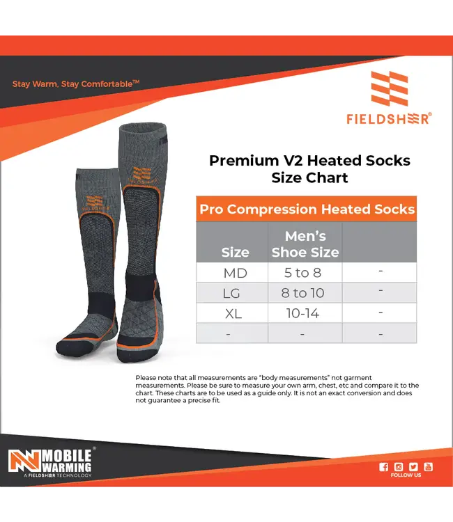 Heating socks Premium 2.0 Merino men 3.7V