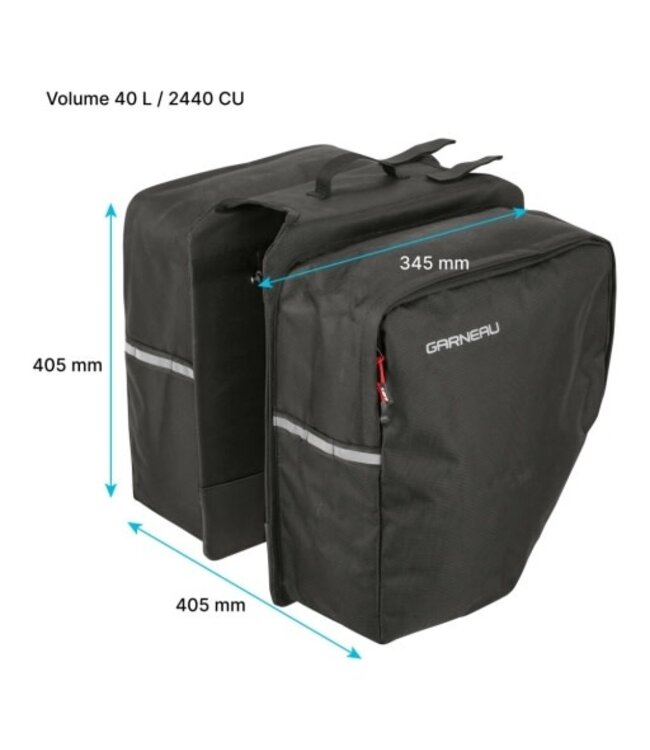 sac cycliste city pannier 40l