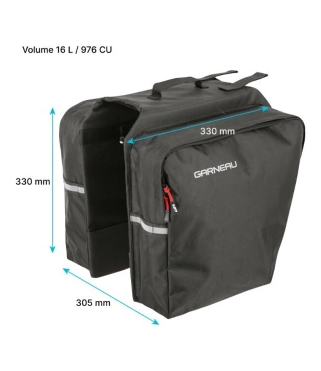 Sac cycliste city pannier 16l
