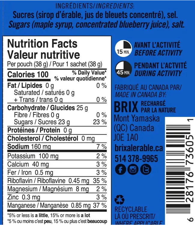 Gel Énergétique 38g  | Unité