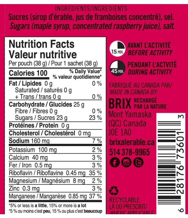 Energy gel 38g  | Unité