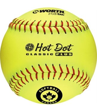 Balle Worth Sbc - Hot Dot - 11" Slo-Pitch - .52 Cor / 275 Lbs