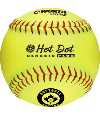 Balle Hot Dot - 12" Slo-Pitch - .52 Cor / 275 Lbs