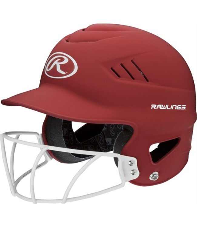 Coolflo Highlighter Batting Helmet with Softball Face Guard