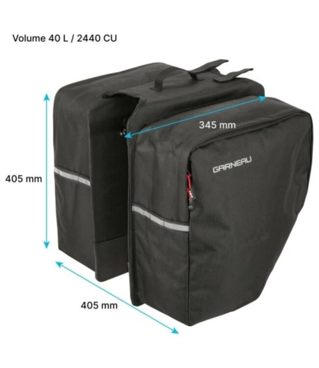 sac cycliste city pannier 40l