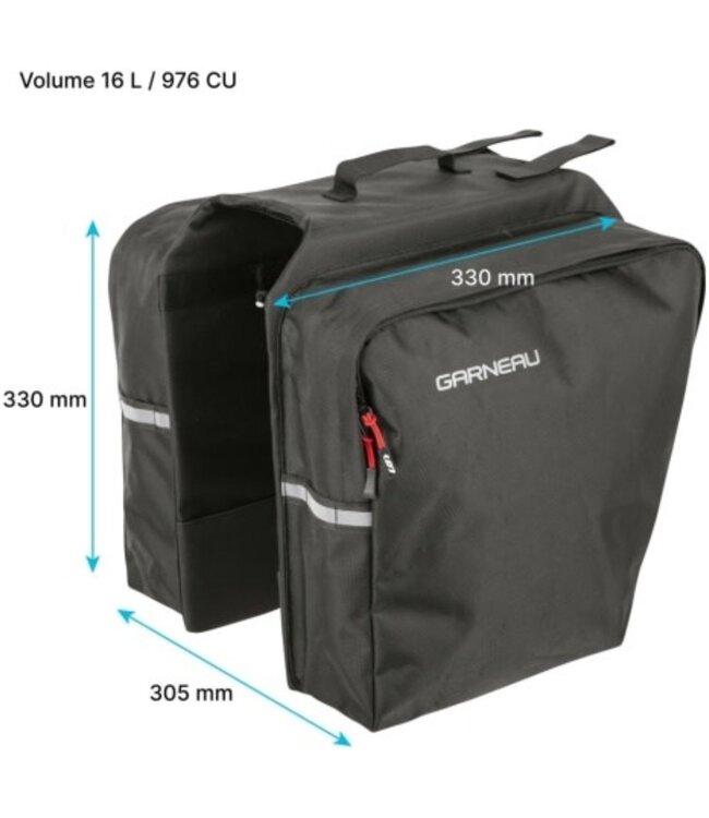 Sac cycliste city pannier 16l