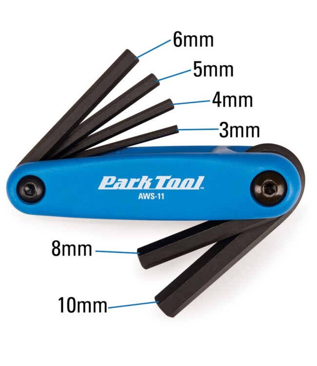 Fold-Up Hex Wrench Set 3-10mm Aws-11