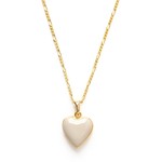 Amano Studio Heart Locket Necklace Beige