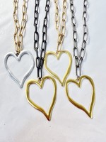 Paperclip Heart Necklace