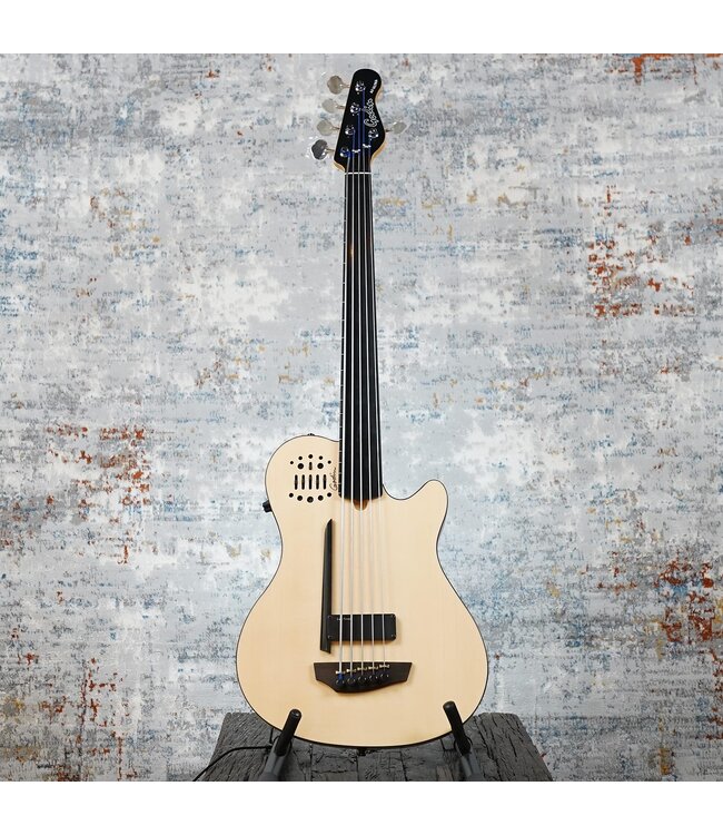 Godin A5 Ultra Fretless Bass, Natural + Godin Gig Bag