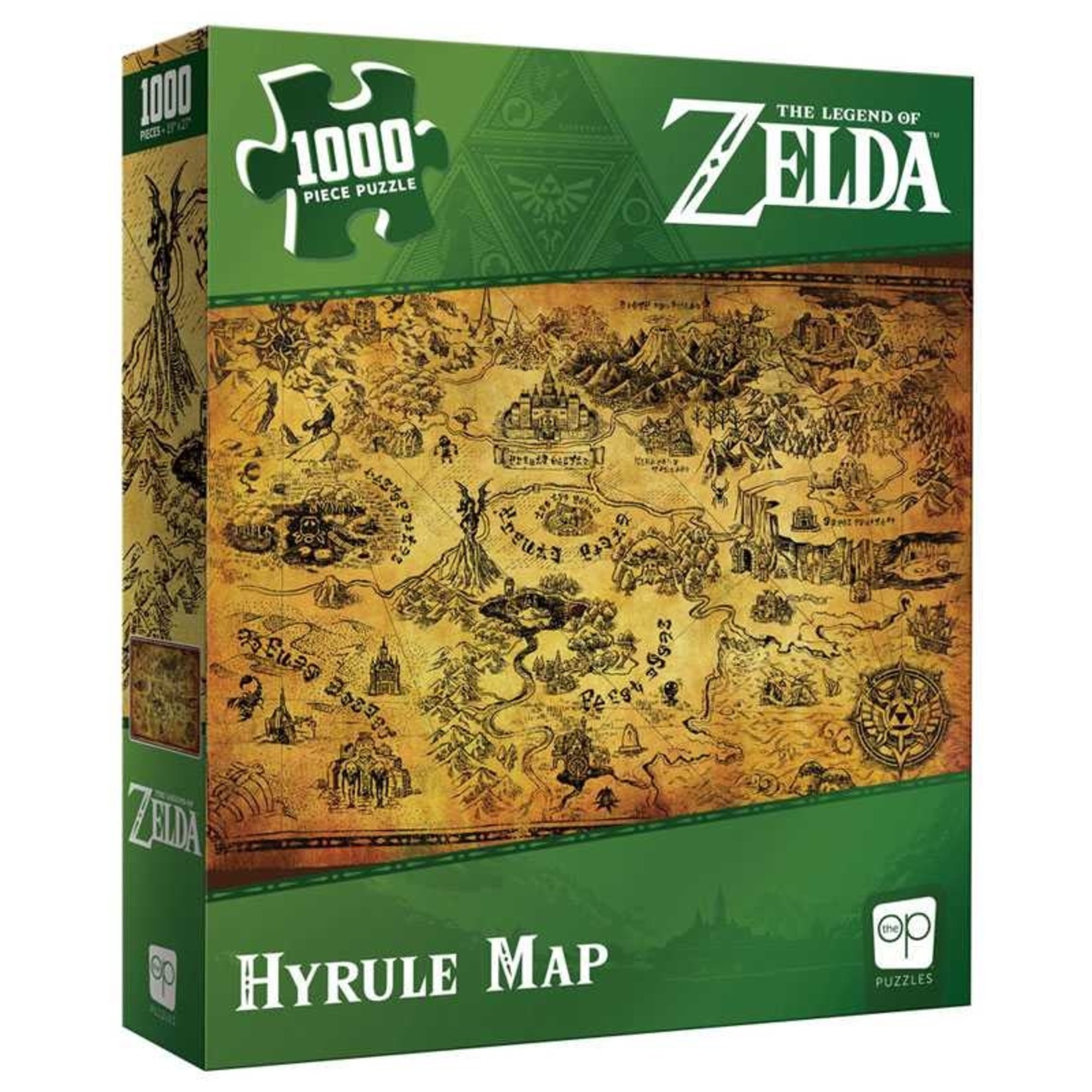 The Op The Legend of Zelda Hyrule Map 1000 Piece Puzzle
