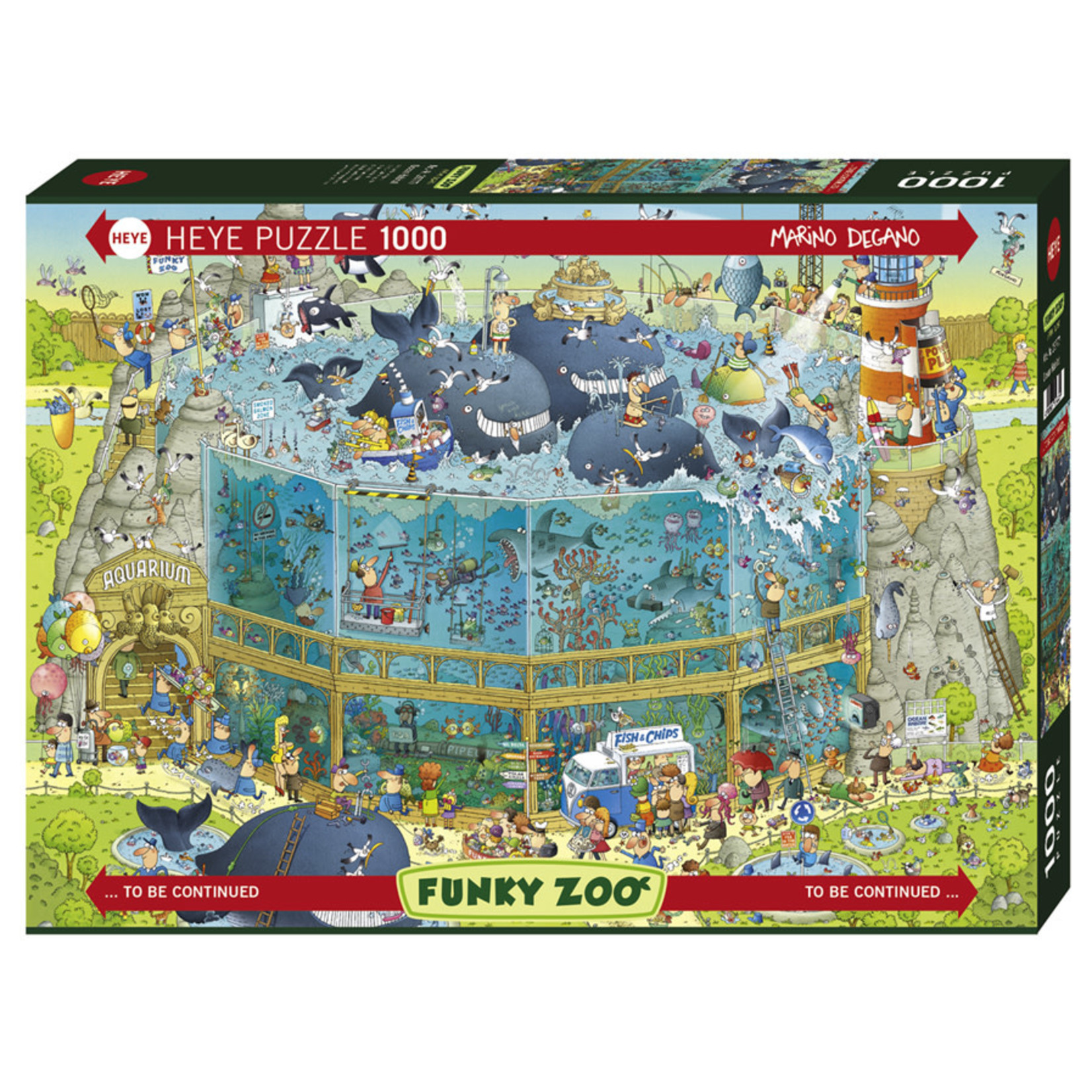 Heye Funky Zoo - Ocean Habitat 1000 Piece Puzzle