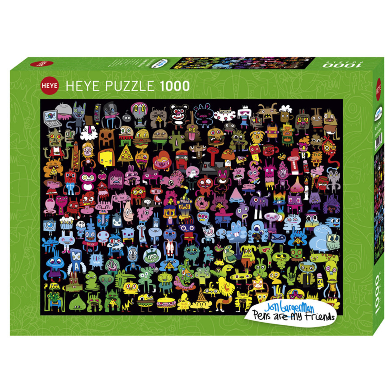 Heye Pens are my Friends - Doodle Rainbow 1000 Piece Puzzle