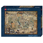 Heye Map Art - Pirate World 2000 Piece Puzzle