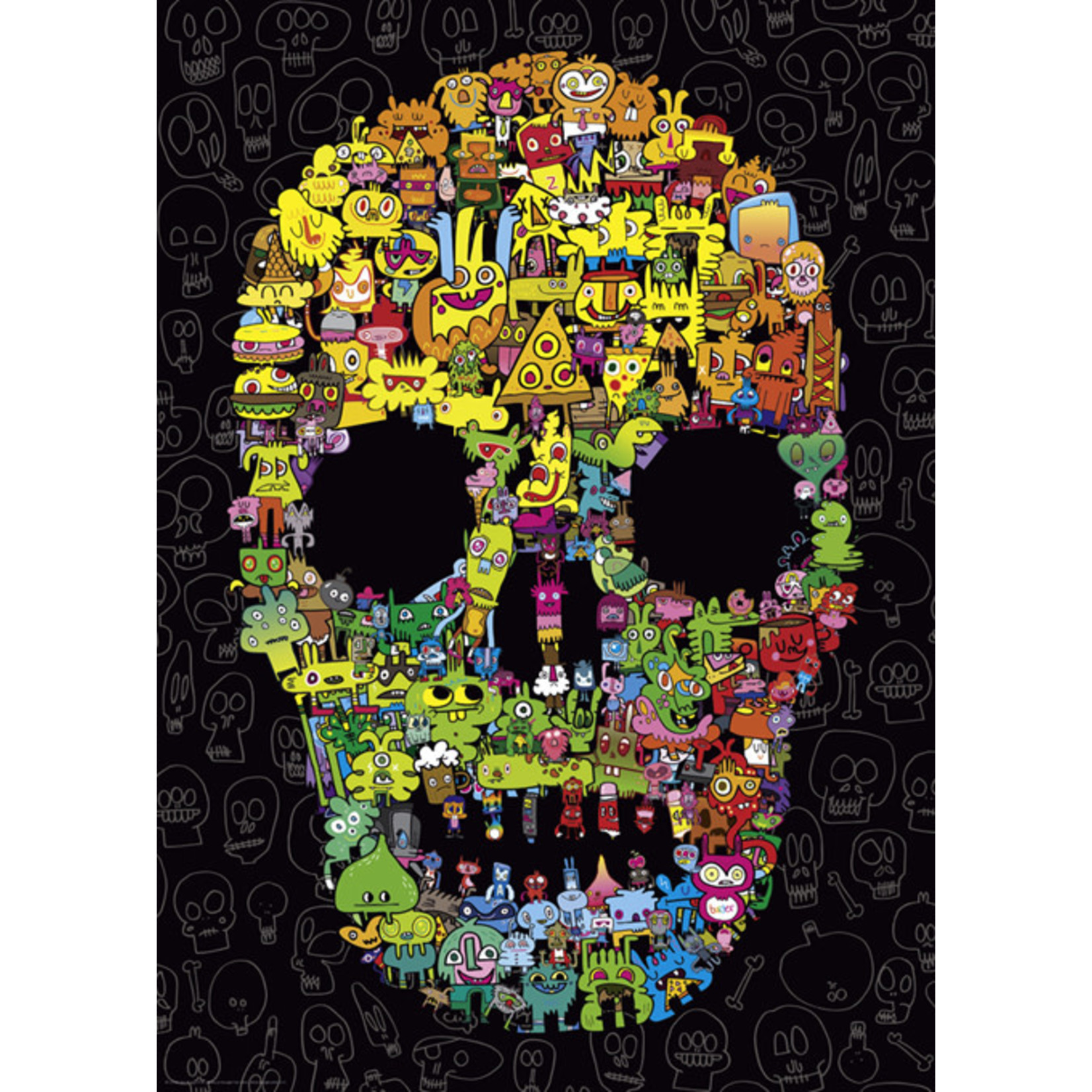 Heye Pens are my Friends - Doodle Skull 1000 Piece Puzzle
