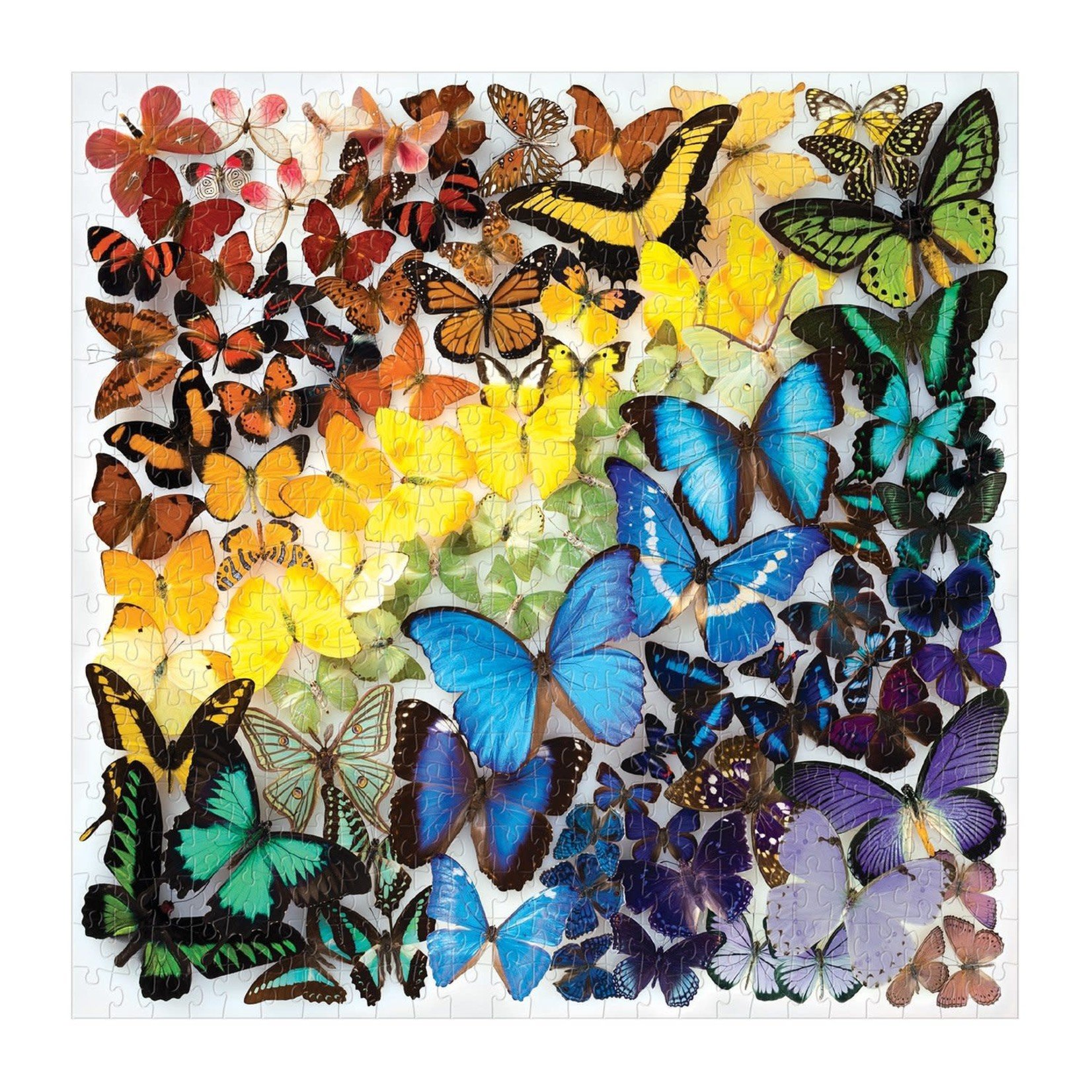 galison Rainbow Butterflies 500 Piece Jigsaw Puzzle
