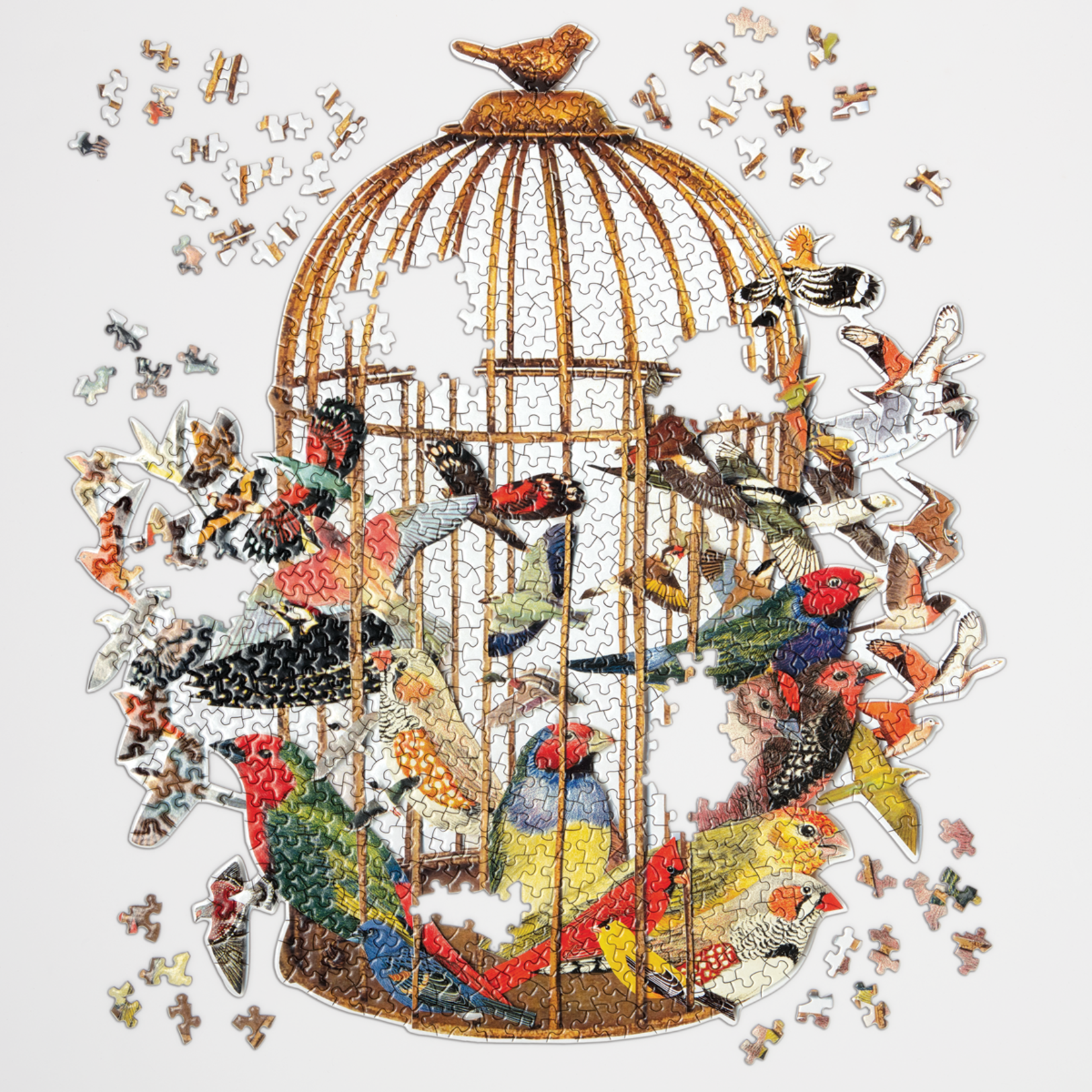 galison Bouquet of Birds 750 Piece Shaped Puzzle