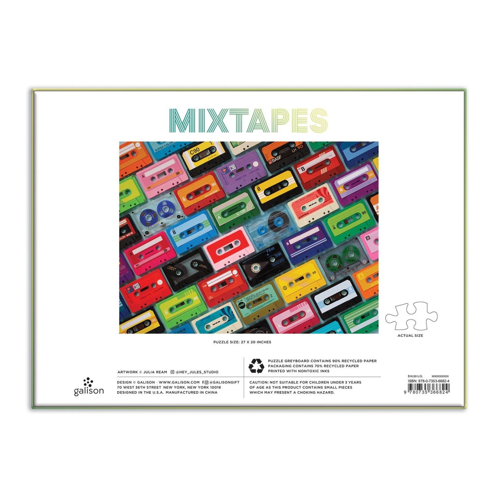 galison Mixtapes 1000 Piece Jigsaw Puzzle
