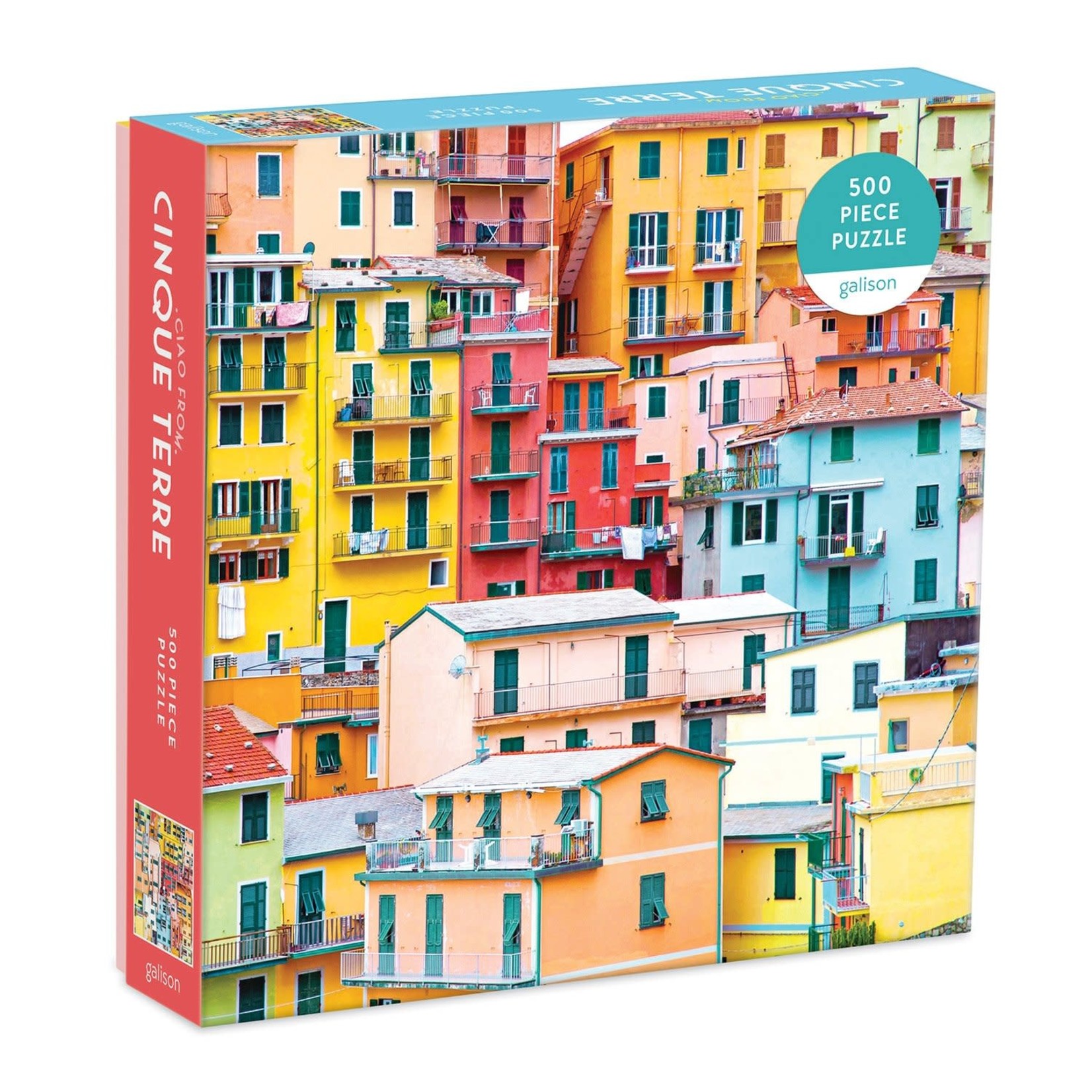 galison Ciao from Cinque Terre 500 Piece Jigsaw Puzzle