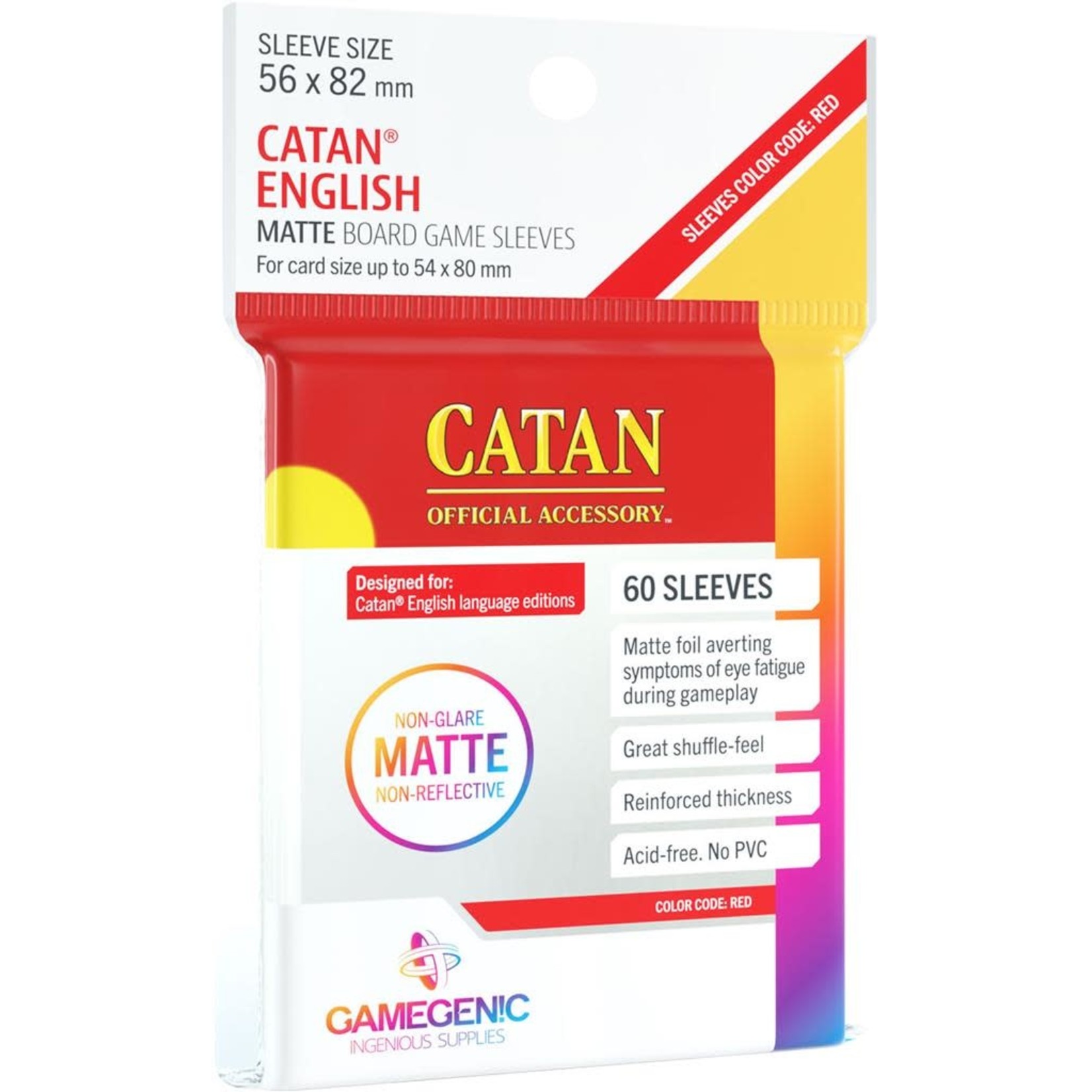 Gamegenic Matte Sleeves: Catan (56 x 82mm)