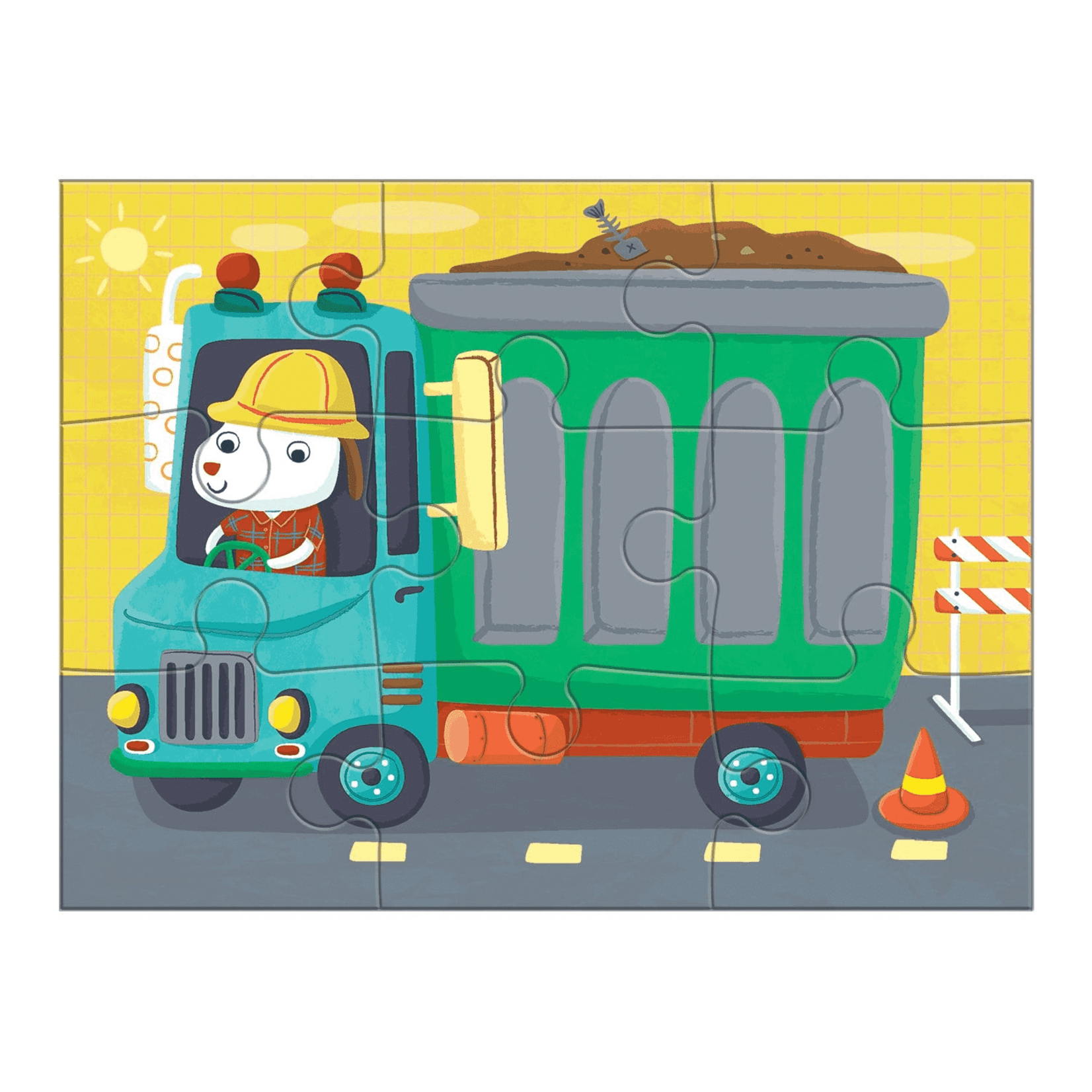 Mudpuppy 4-in-a-Box Puzzle Set - Transportation