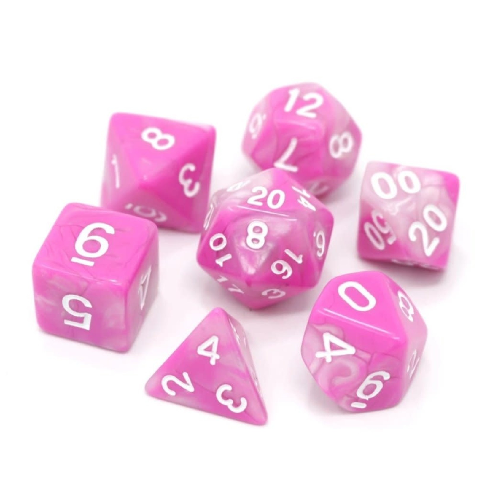 Die Hard Dice 7 Piece RPG Set - Tickled Pink