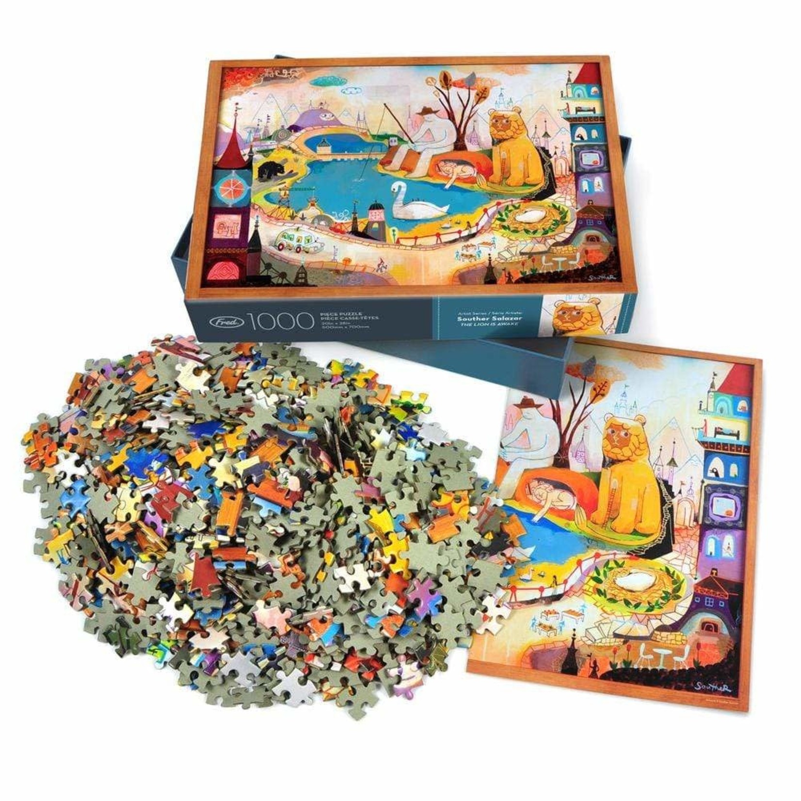 Fred Lion Is Awake, The 1000 Piece Puzzle