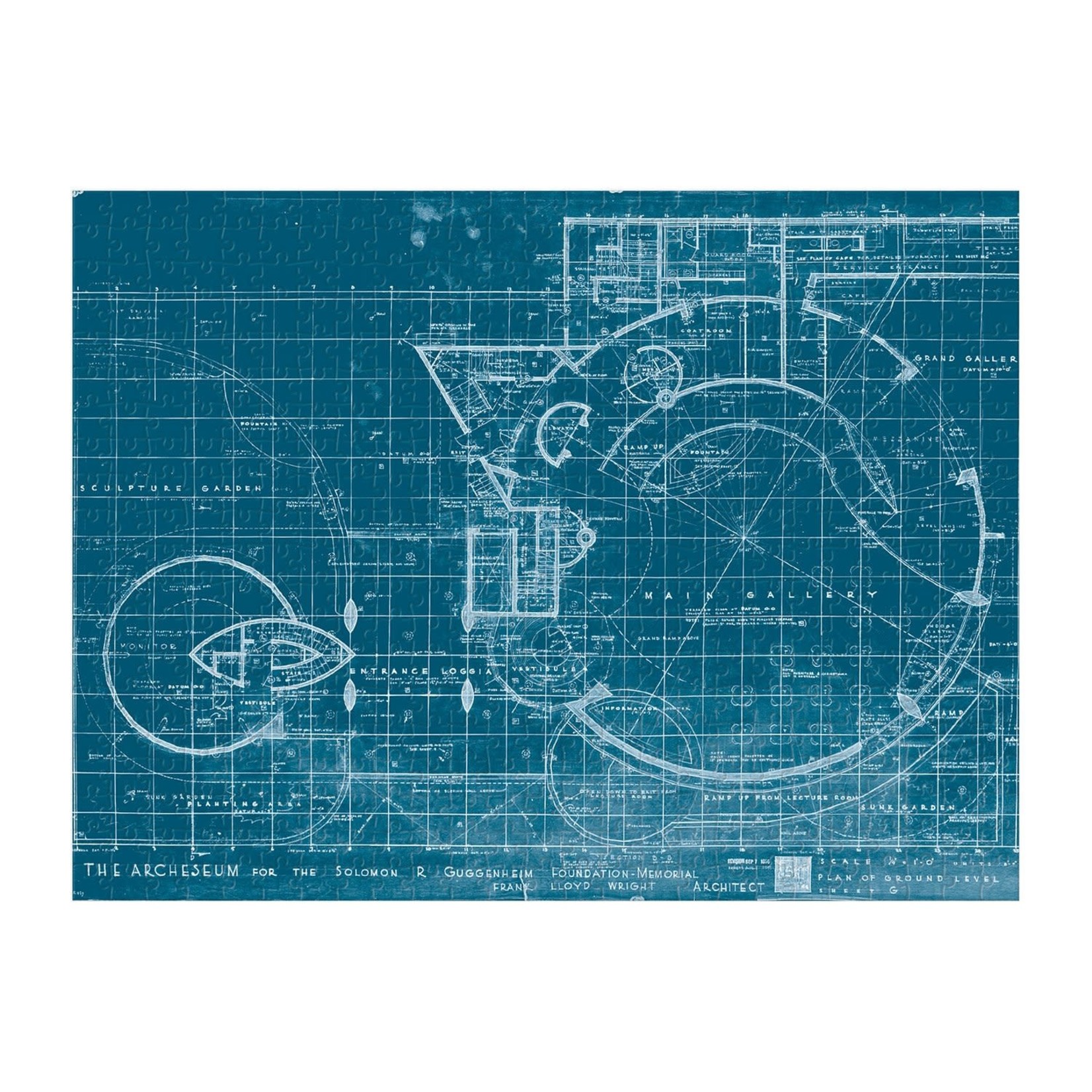 galison Guggenheim Double-Sided 500 Piece Jigsaw Puzzle