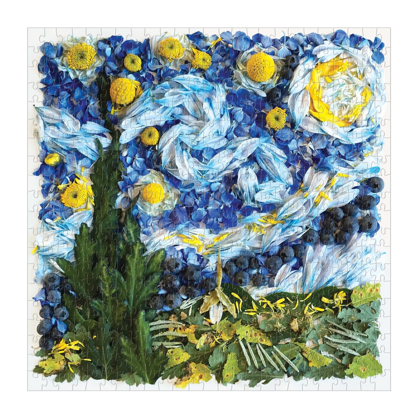 galison Starry Night Petals 500 Piece Jigsaw Puzzle