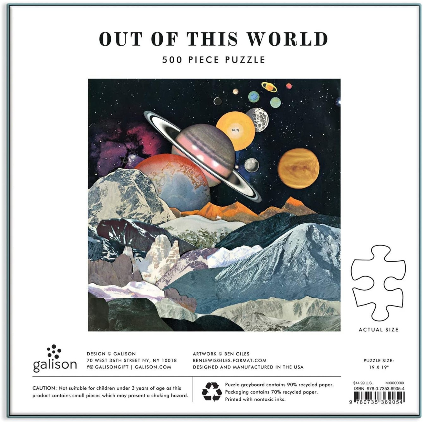 galison Out of This World 500 Piece Jigsaw Puzzle