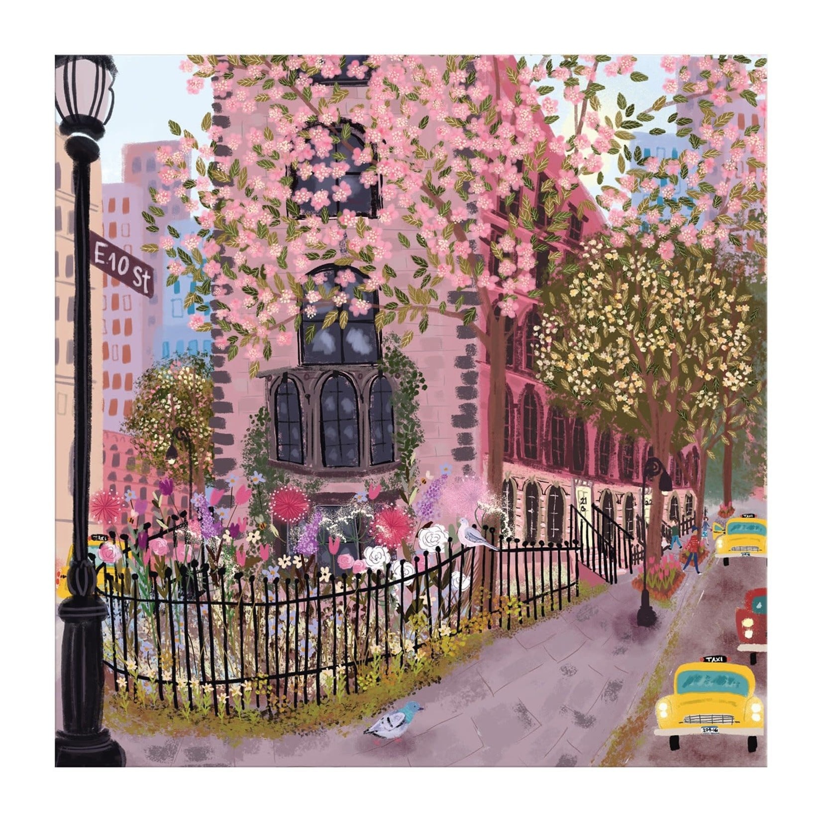 galison Blooming Streets 500 Piece Jigsaw Puzzle