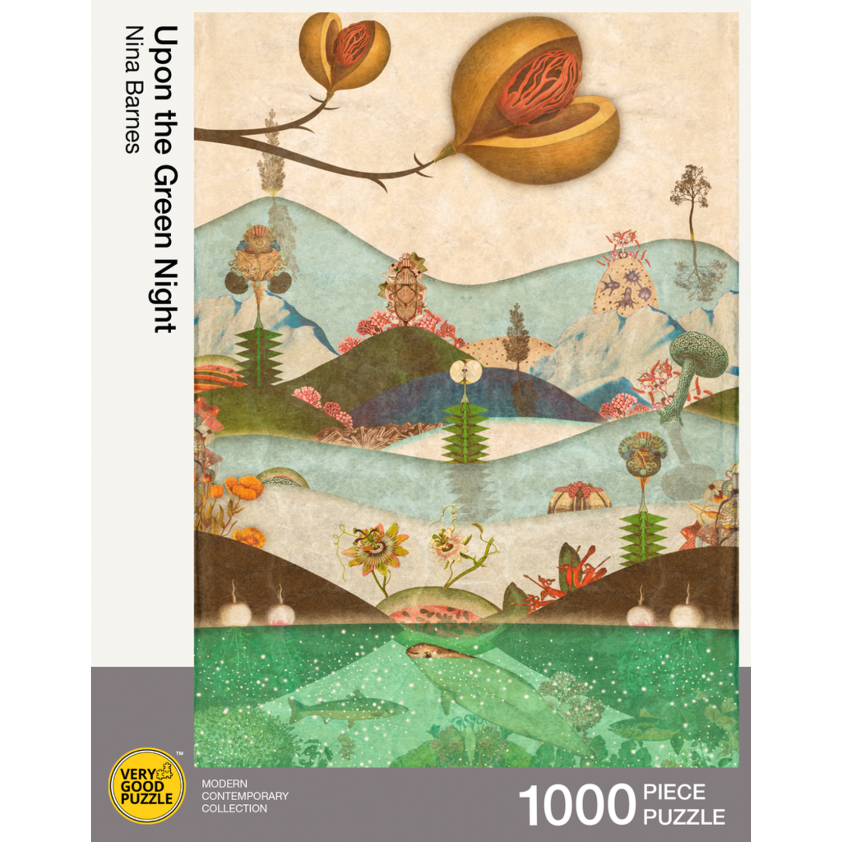 Very Good Puzzle Upon the Green Night by Nina Barnes - 1000 Piece Puzzle