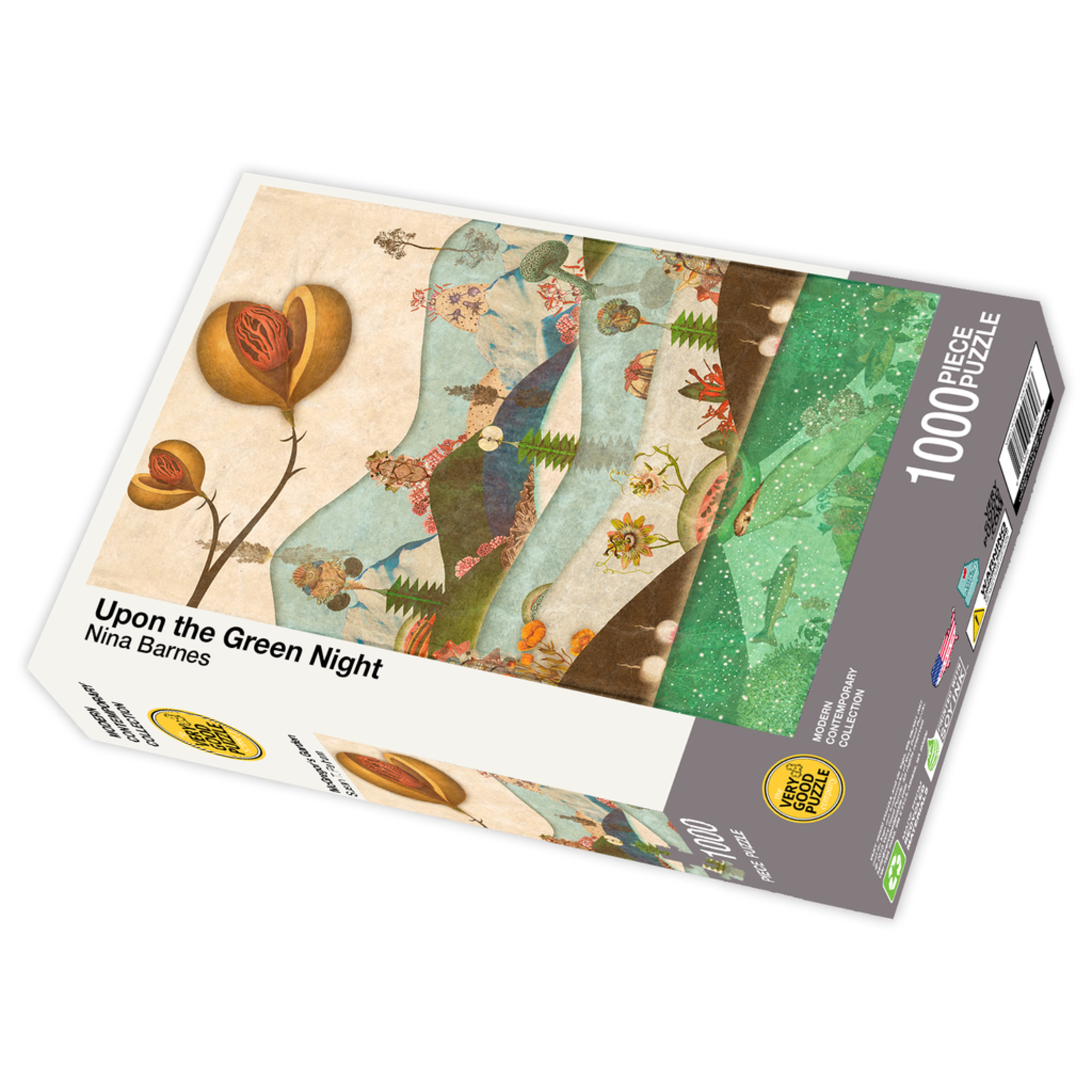 Very Good Puzzle Upon the Green Night by Nina Barnes - 1000 Piece Puzzle