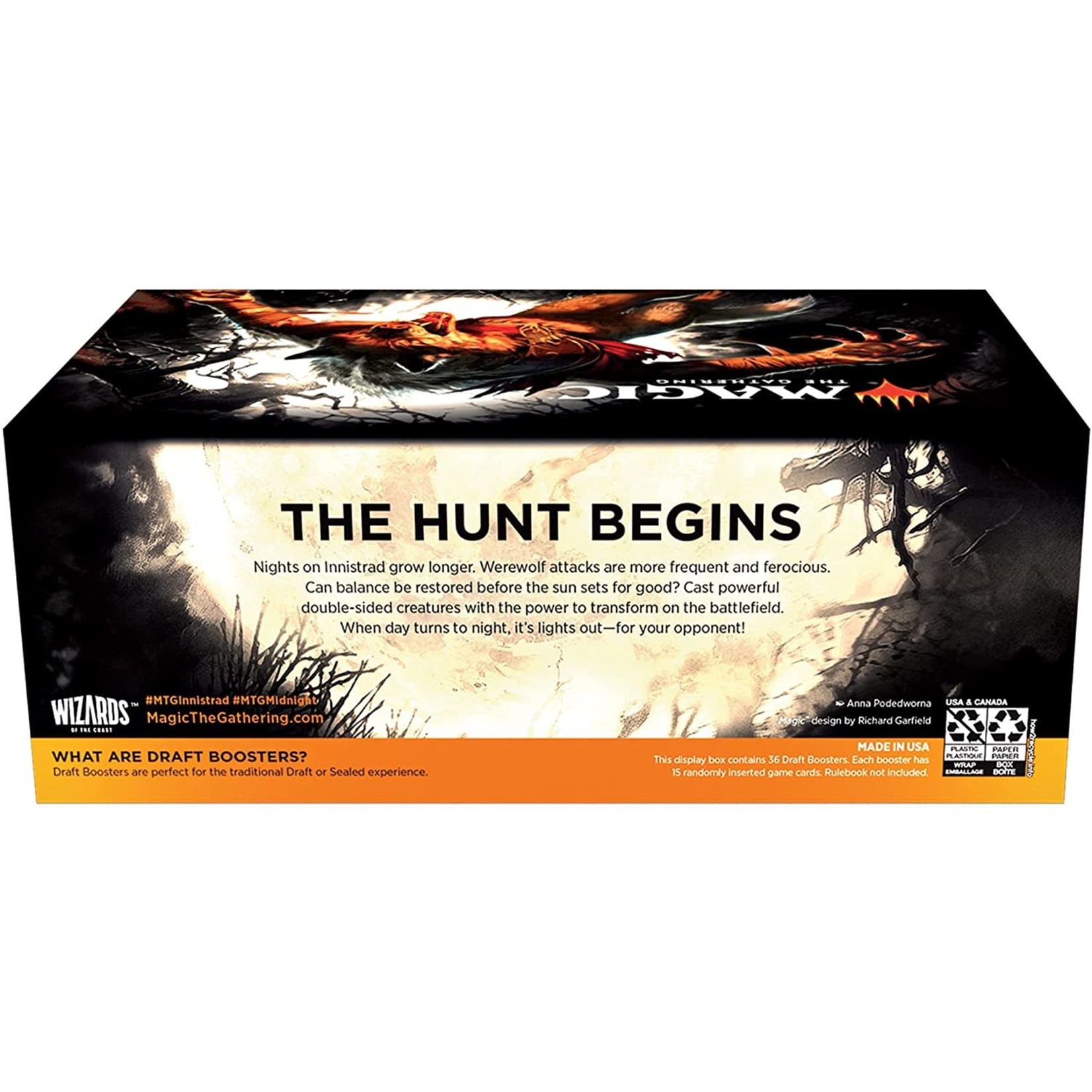Wizards of the Coast Innistrad: Midnight Hunt Draft Booster Box (36pc)