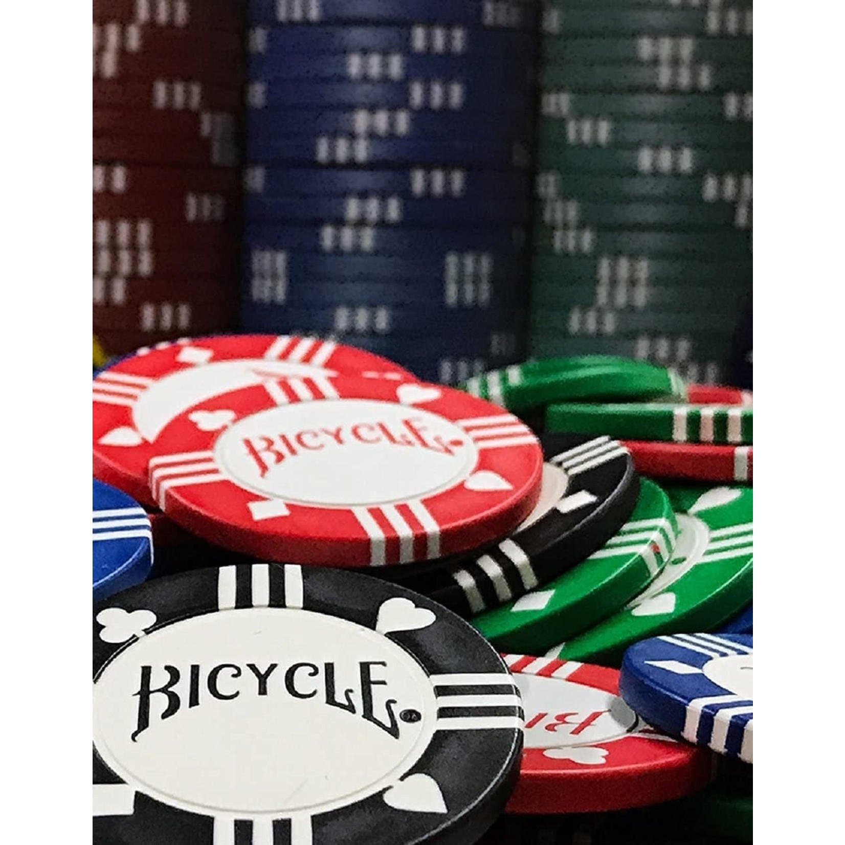Bicycle Bicycle Premium Tournament Poker Chips with Tray