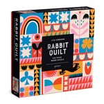 galison Rabbit Quilt 144 Piece Wood Puzzle