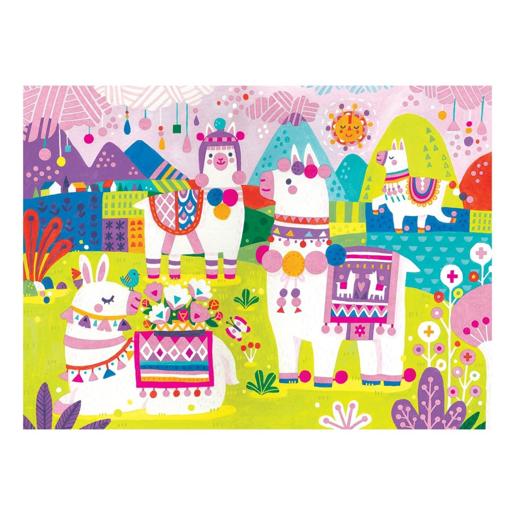 Mudpuppy Fuzzy Puzzle - Llama Land 42 Piece Puzzle