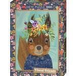 Heye Floral Friends - Sweet Squirrel 1000 Piece Puzzle