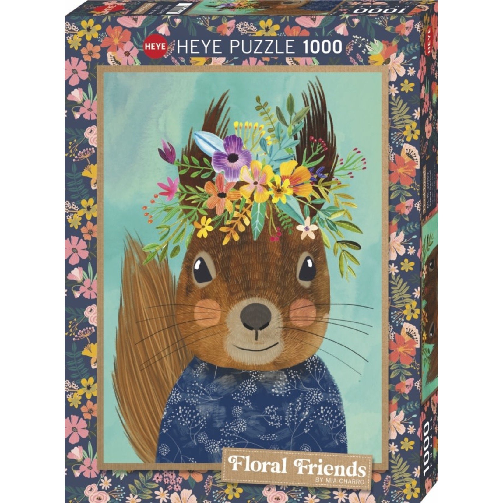 Heye Floral Friends - Sweet Squirrel 1000 Piece Puzzle