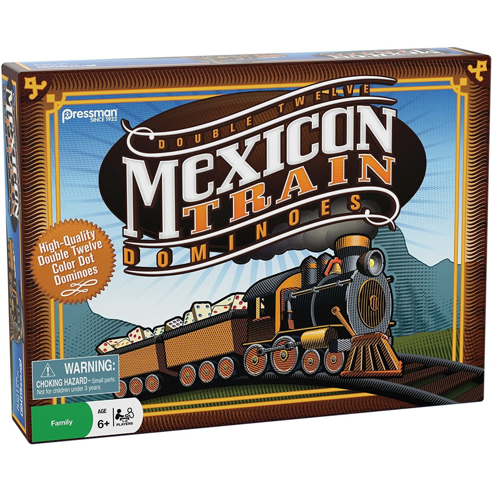 Pressman Double Twelve Mexican Train Dominoes