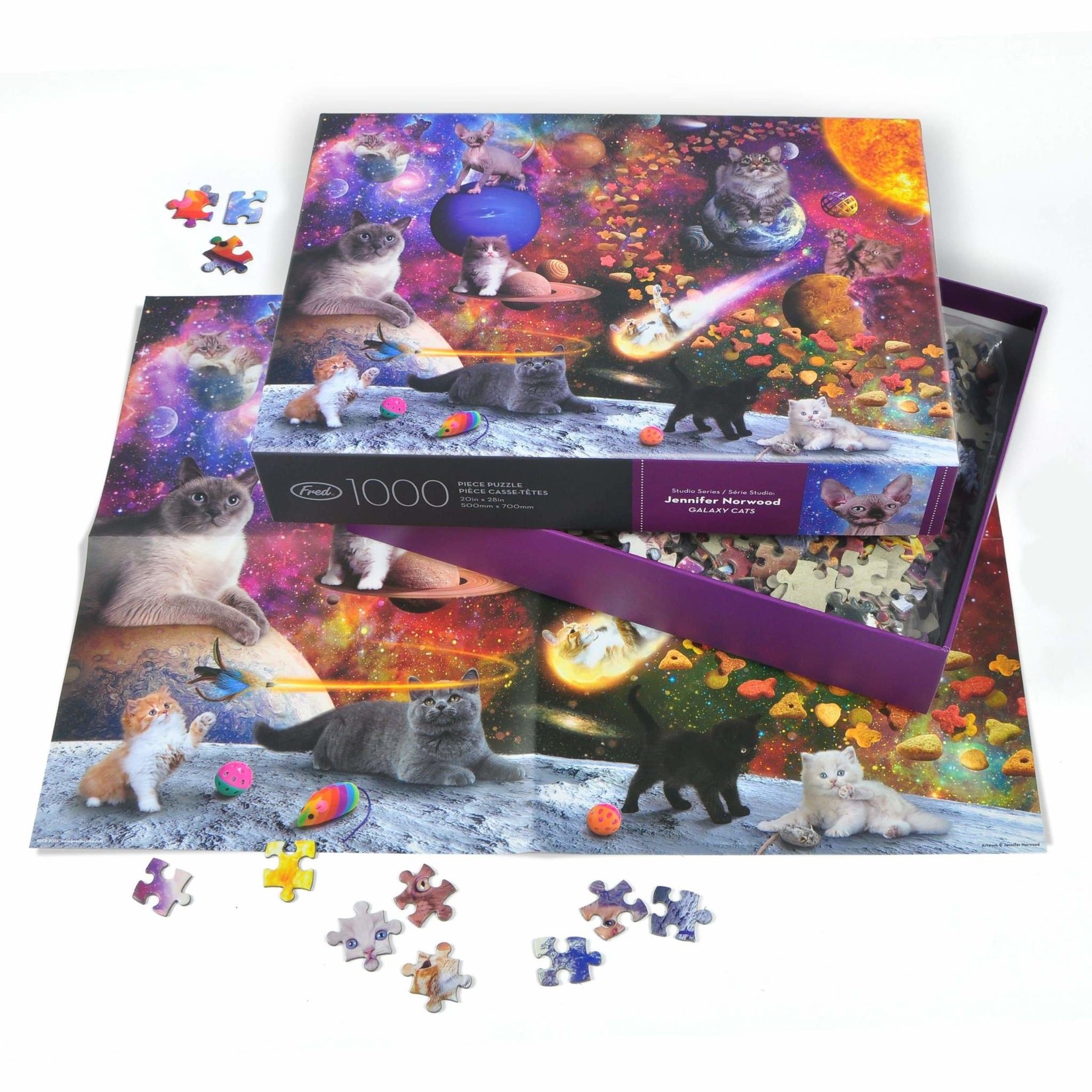 Fred Galaxy Cats 1000 Piece Puzzle