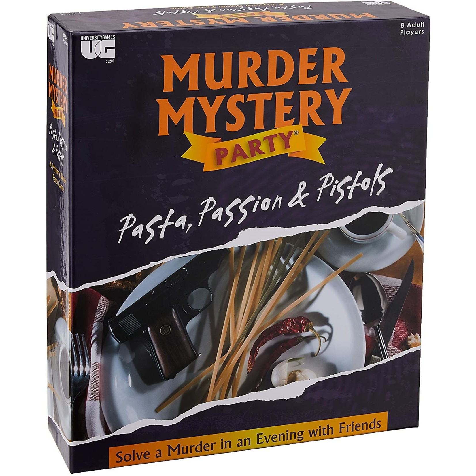 University Games Murder Mystery Party: Pasta, Passion, & Pistols
